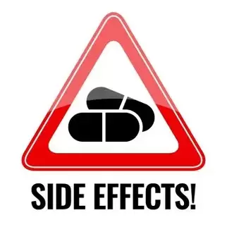 Saxenda lawsuit: Medicine warning sign, beware of drugs side effects, vector design of medical precaution illustration