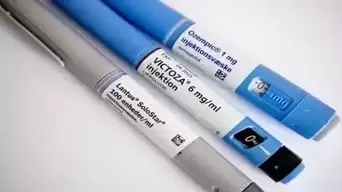 Medicine for diabetics - Victoza, Lantus, Ozampic. Insulin injection pen or insulin cartridge pen for diabetics. Medical equipment for diabetes parients.