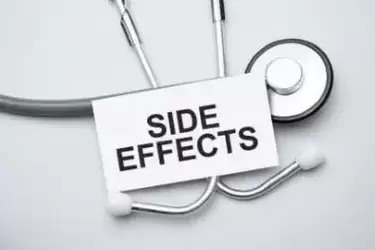 White paper with side effects written in black